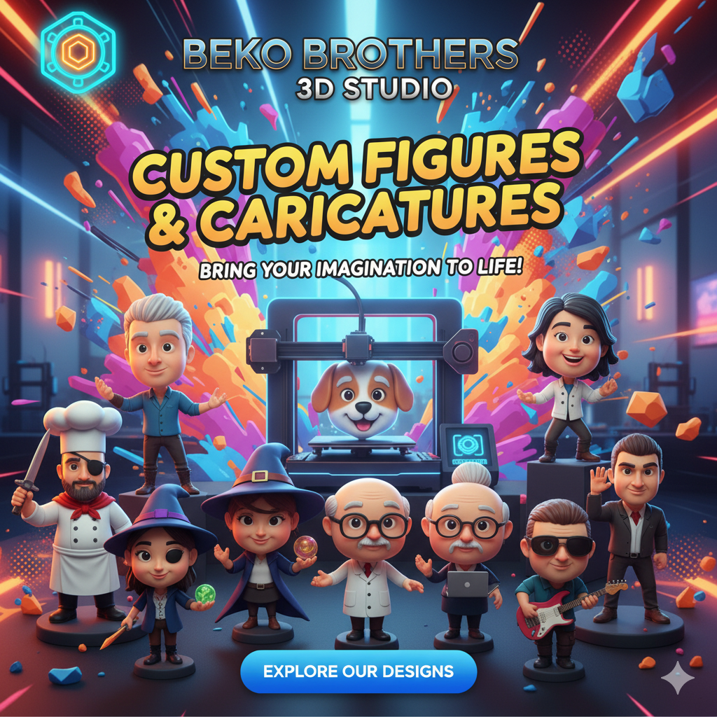 Custom 3D Caricature – Personalized Mini Figurine